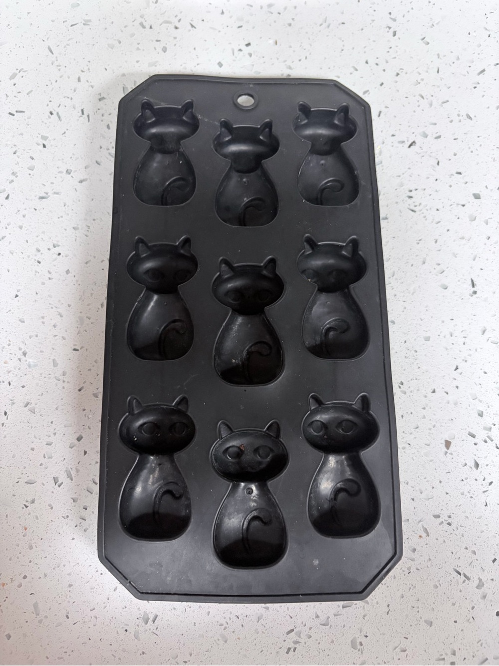 Target Black Cat-Shaped Silicone Molding Tray for Ice Cubes